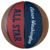 Persoonlijke naam sport basketbal cadeau (Verticaal)
