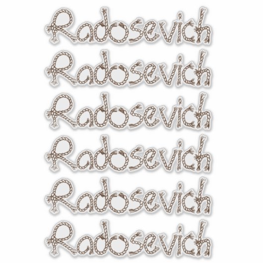 Persoonlijke naam sticker (Voorkant)