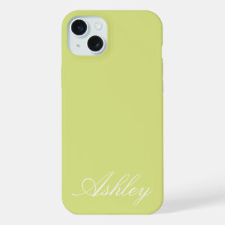 Persoonlijke naam stijlvol modern elegant minimaal iPhone 15 plus case