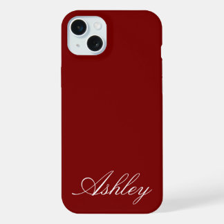 Persoonlijke naam stijlvol modern elegant minimaal iPhone 15 plus case