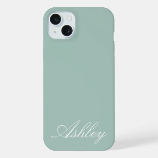 Persoonlijke naam stijlvol modern elegant minimaal iPhone 15 plus case