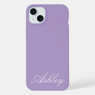 Persoonlijke naam Stijlvol Modern Elegant Minimaal iPhone 15 Plus Case