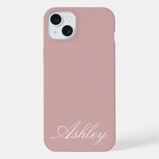 Persoonlijke naam stijlvol modern elegant minimaal iPhone hoesje (Achterkant)