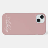 Persoonlijke naam stijlvol modern elegant minimaal iPhone hoesje (Achterkant horizontaal)