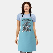 Persoonlijke NAAM Surfer Grote Golf Skelet Surfen Schort (Gedragen)