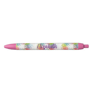 Persoonlijke naam tekst Schattig romantisch kleurr Blauwe Inkt Pen