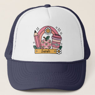 Persoonlijke naam terug naar school cadeau voor le trucker pet