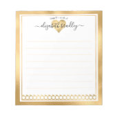 Persoonlijke naam | Van de bureau van de blocnote (Voorkant)