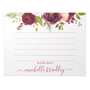 Persoonlijke naam Van de bureau van de blocnote