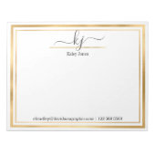 Persoonlijke naam | Van de bureau van de blocnote (Voorkant)