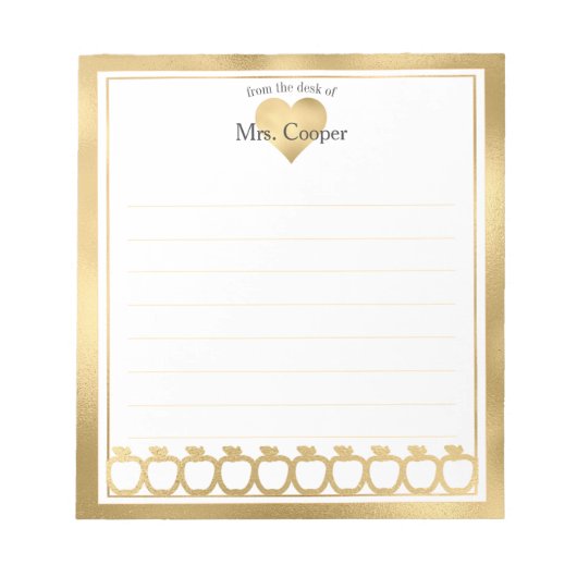 Persoonlijke naam | Van de bureau van de blocnote (Voorkant)