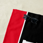 Persoonlijke naam van de speler van de Rode Voetba Strandlaken (In situ)