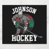 Persoonlijke naam van het Athlete-team van de Spel Bier Etiket (Enkel label)