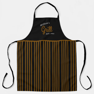 Persoonlijke naam & verjaardag BBQ Barbecue Grill Schort