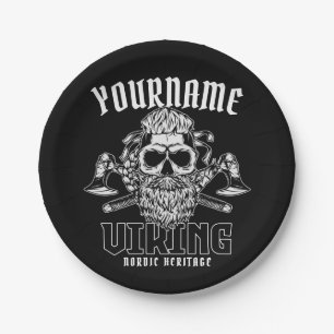 Persoonlijke NAAM Viking Nordic Warrior Heritage Papieren Bordje