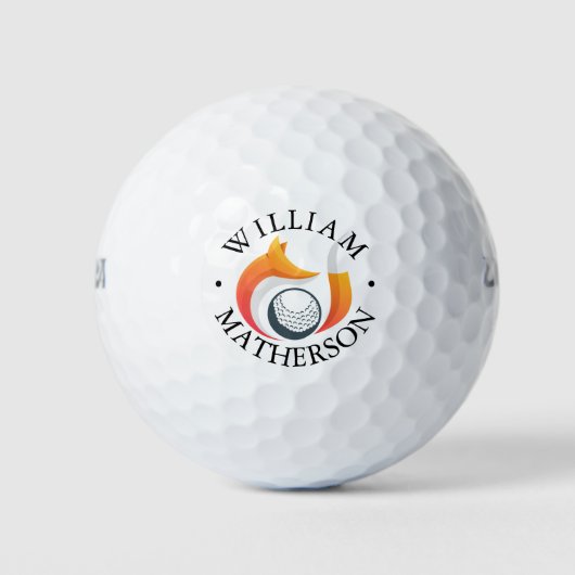 Persoonlijke naam vos golfballen (Voorkant)