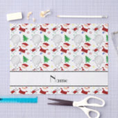 Persoonlijke naam: white christmas golfing tissuepapier (Craft)