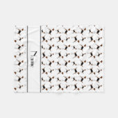 Persoonlijke naam wit Engels Foxhounds Fleece Deken (Voorkant (Horizontaal))