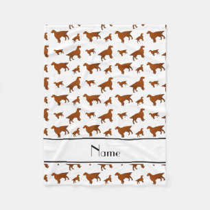 Persoonlijke naam witachtige reuzenhonden fleece deken