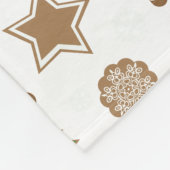 Persoonlijke naam Witte kerstkoekjes Fleece Deken (Hoek)