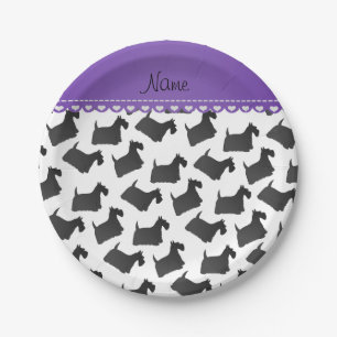 Persoonlijke naam Witte schotse schrikhonden Papieren Bordje