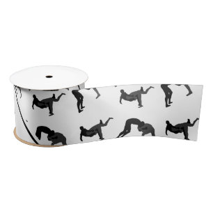 Persoonlijke naam witte worstelsilhouettes lint