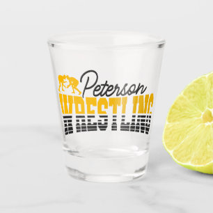 Persoonlijke NAAM Worstelschool Team Worstelaar Shot Glas
