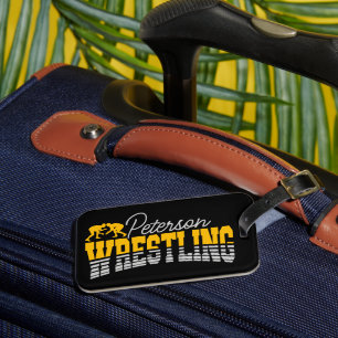 Persoonlijke NAAM Wrestling School Team Wrestler Bagagelabel