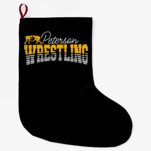 Persoonlijke NAAM Wrestling School Team Wrestler Grote Kerstsok
