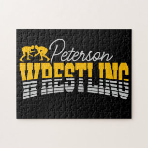 Persoonlijke NAAM Wrestling School Team Wrestler Legpuzzel