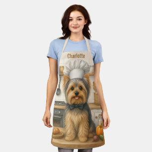Persoonlijke naam Yorkshire Terrier Honden Chef Schort