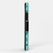 Persoonlijke naam zeelui, groene harten en poten Case-Mate iPhone case (Achterkant/rechts)