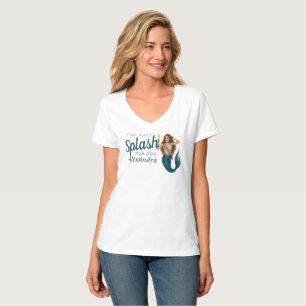 Persoonlijke Naam Zeemeermin Bachelorette T-shirt