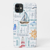 Persoonlijke naam zezeilschip Case-Mate iPhone case (Achterkant)
