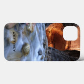 Persoonlijke naam, Zion Narrows, Utah, iPad Case (Achterkant (horizontaal))