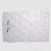 Persoonlijke naamgolfclubs en -bal golfhanddoek (Horizontaal)