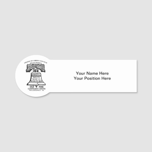 Persoonlijke naamkaart naamplaatje (Voorkant)