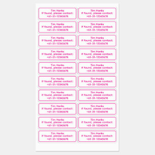 Persoonlijke naamlabels voor golfclubs labels