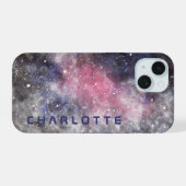 Persoonlijke naamruimte iPhone 15 hoesje (Achterkant horizontaal)