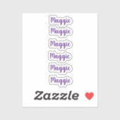 Persoonlijke naamsticker sticker (Vel)