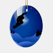 Persoonlijke nachtboarden met Moon Mountain Keramisch Ornament (Rechts)