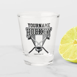 Persoonlijke NAME Hockey Speler Stok Puck Team Shot Glas