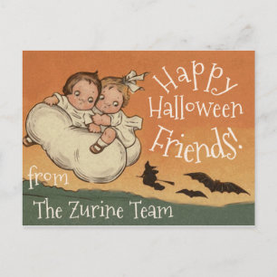 Persoonlijke namen Briefkaart Cute Halloween
