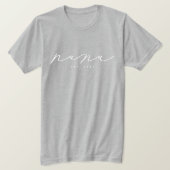 Persoonlijke Nana Grandma T-Shirt (Design voorkant)