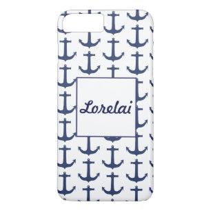 Persoonlijke Nautilus Thema Anker Marine Vliegtele iPhone 8 Plus / 7 Plus Hoesje