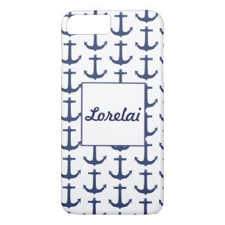Persoonlijke Nautilus Thema Anker Marine Vliegtele iPhone 8 Plus / 7 Plus Hoesje