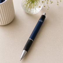 Persoonlijke Navy Blauwe Monogram Schrijfstijl