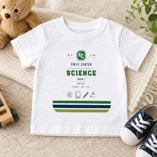 Persoonlijke Navy Groene Wetenschap School Hoes