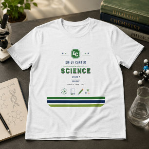 Persoonlijke Navy Groene Wetenschap School Hoes Tri-Blend Shirt