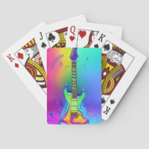 Persoonlijke Neon Gitaar Muziekliefhebber Speelkaa